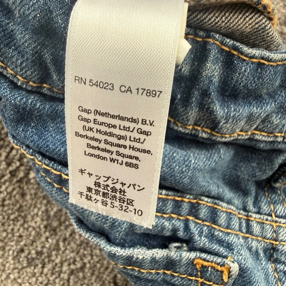 GapKids Girls Medium Indigo Denim Mini Skirt Adjustable Waist Size 7 358139-00
